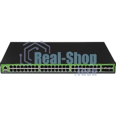 Коммутатор Digma DSW848G-6S+R, 48×1 Гбит/с + 6×10 Гбит/с SFP+, управляемый