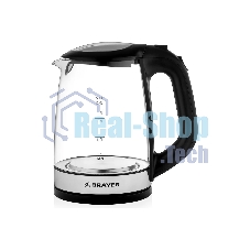 Чайник электрический BRAYER BR1040BK 2220Вт, 2 л, стекл., черный.