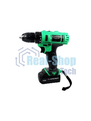 Дрель-шуруповерт Zitrek Greenpower 12-Li 063-4074, 12 В, 1,5 Ач, 32 Нм, щеточный