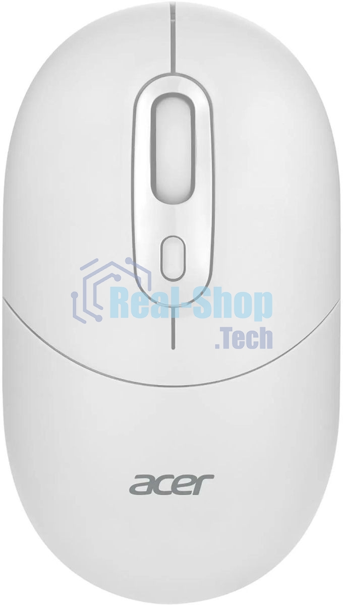 Мышь беспроводная Acer OMR301 белый, 1600 dpi, радиоканал, Bluetooth, USB, кнопки - 4