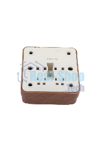 Розетка 1-м ОП Октава 10А IP20 без заземл. дуб ИЭК ERO10-K04-10-DC