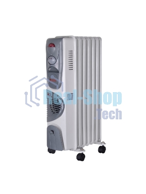 Обогреватель масляный Ресанта ОМ-7НВ (7секций) белый, 1900 Вт, 19 м2, термостат 67/3/10