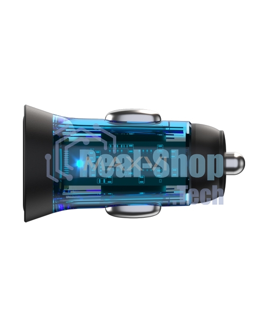 Автомобильное зарядное устройство Maxvi CCM-MS603PD 43W 6A (USB + Type-C, QC3.0 PD3.0) черный