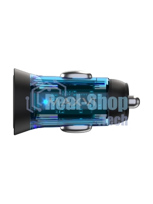 Автомобильное зарядное устройство Maxvi CCM-MS603PD 43W 6A (USB + Type-C, QC3.0 PD3.0) черный