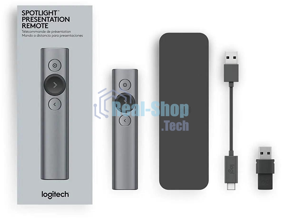 Презентер Logitech Spotlight R-R0011 серый, Bluetooth, кнопки - 3