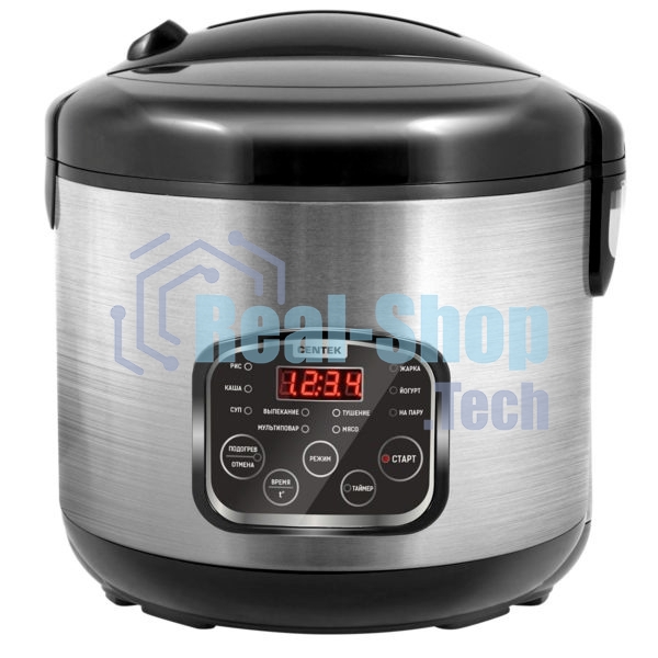 Мультиварка Centek CT-1490 (сталь)скороварка,1000Вт; 5.0л, 8 программ, ненагр крышка, а/п покр(4)