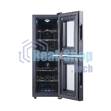 Винный шкаф CellarPrivate CP012-2Е черный, 32 л, 2 отсека, 12 бут.
