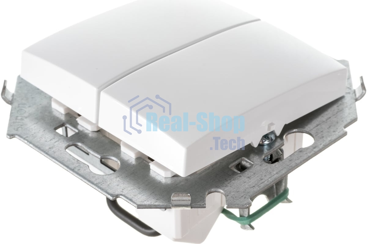 Механизм выключателя 2-кл. СП Simon15 16А IP20 бел. Simon 1591398-030