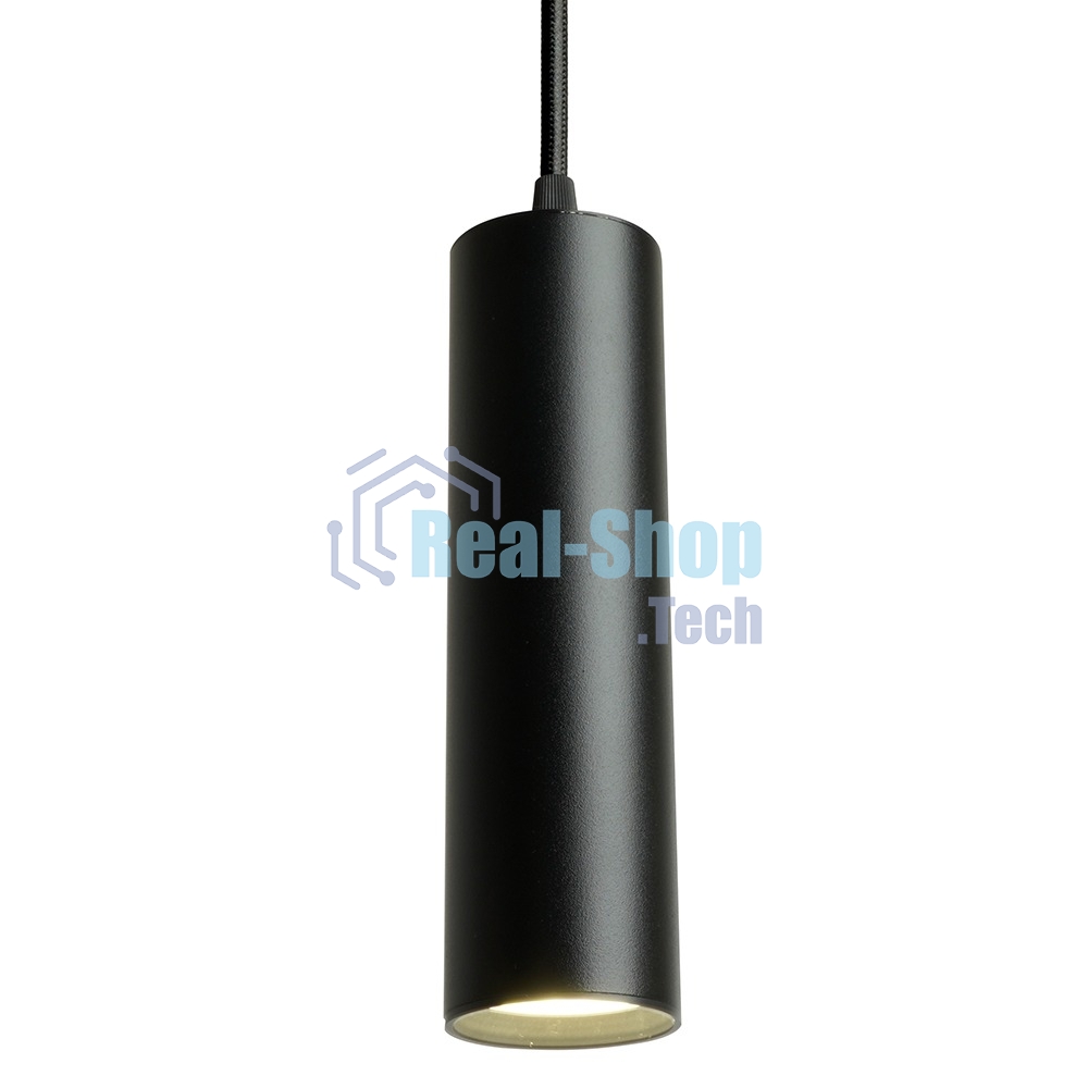 Светильник трековый на шинопровод Feron AL196 ДПО GU10 без лампы на подвесе черный