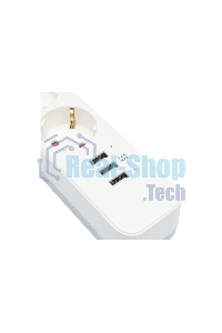 Сетевой фильтр Гарнизон 2.0 Мультипорт EPS-4-U3-W-2, 4 р, 10А, 3xUSB, 2 м, ур.защиты 2+, белый, пакет