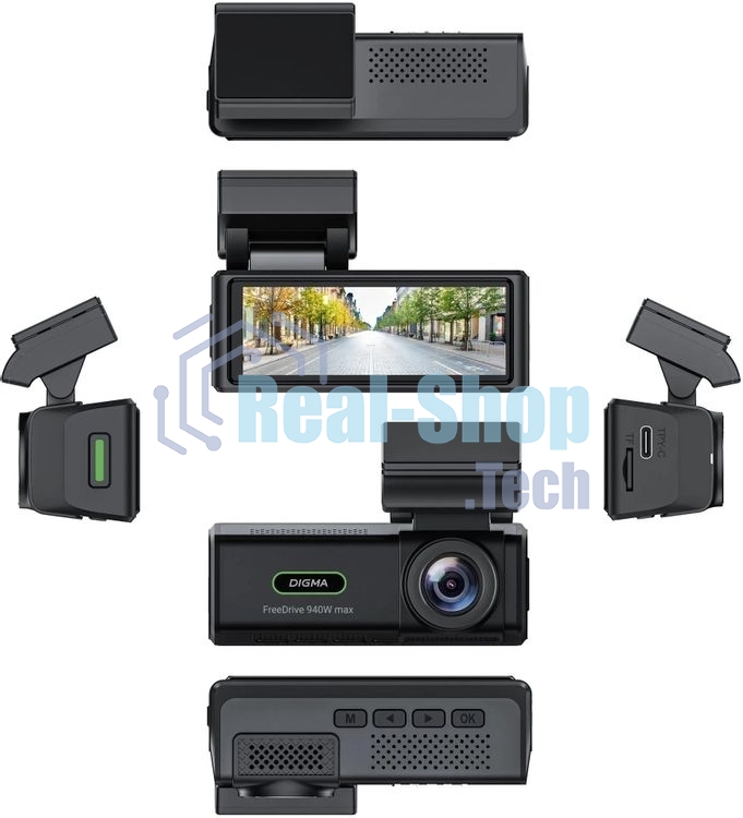 Видеорегистратор Digma FreeDrive 940W max, 3840x2160, 3.2