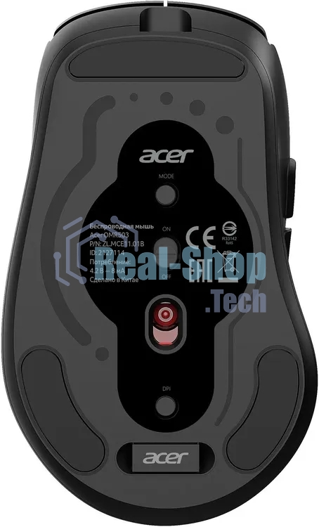 Мышь Acer OMR503 черный оптическая 3200dpi беспров. BT/Radio USB (ZL.MCE11.01B)
