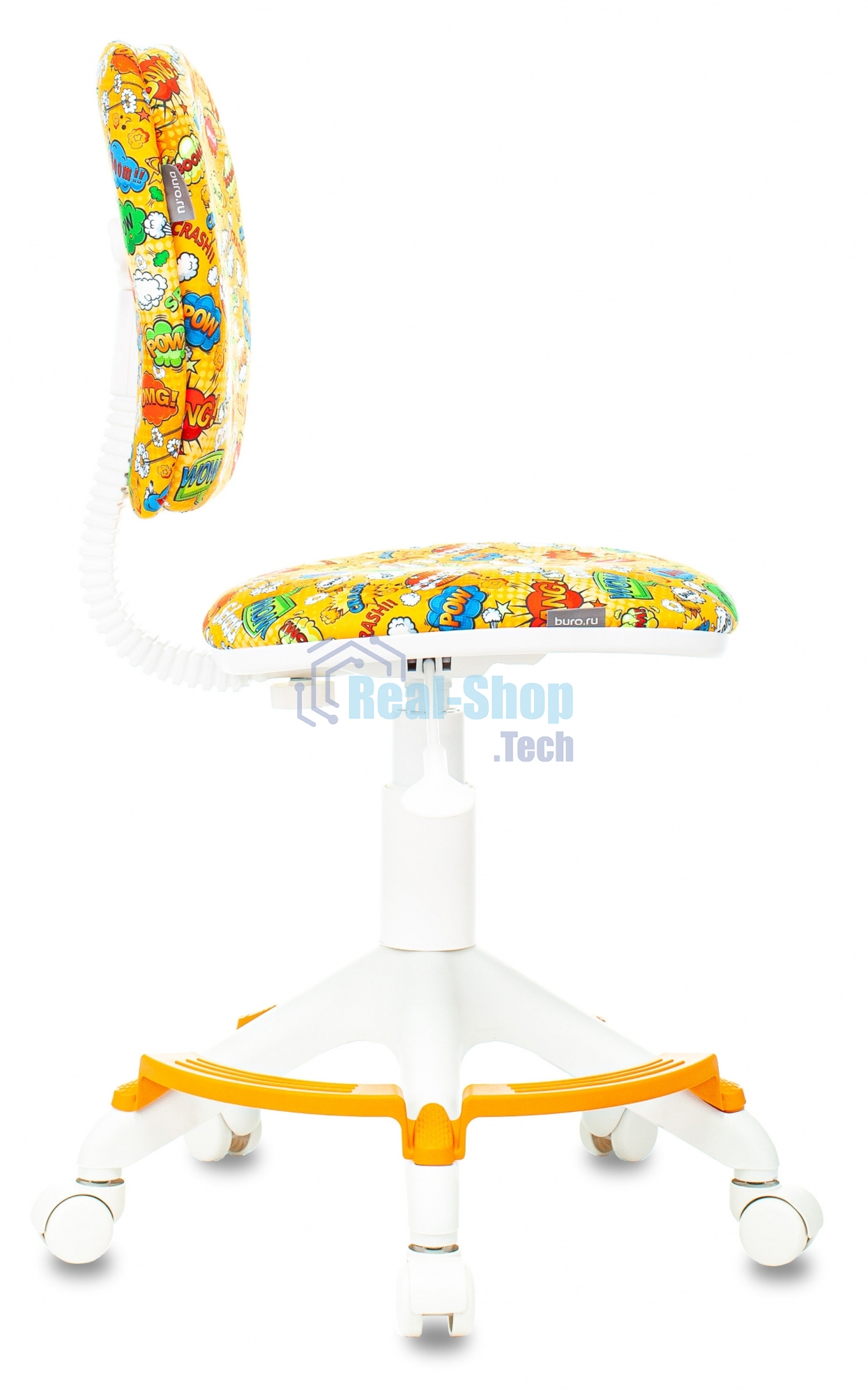 Кресло детское Бюрократ CH-W204/F оранжевый бэнг крестовина пластик подст. для ног пластик белый