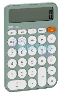 Калькулятор настольный Deli EM124GREEN зеленый 12-разр.