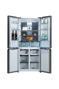 Холодильник Бирюса CD 496 TGG текстурированное бежевое стекло трехкамерный 334/162л морозилка снизу, No Frost, Side by Side