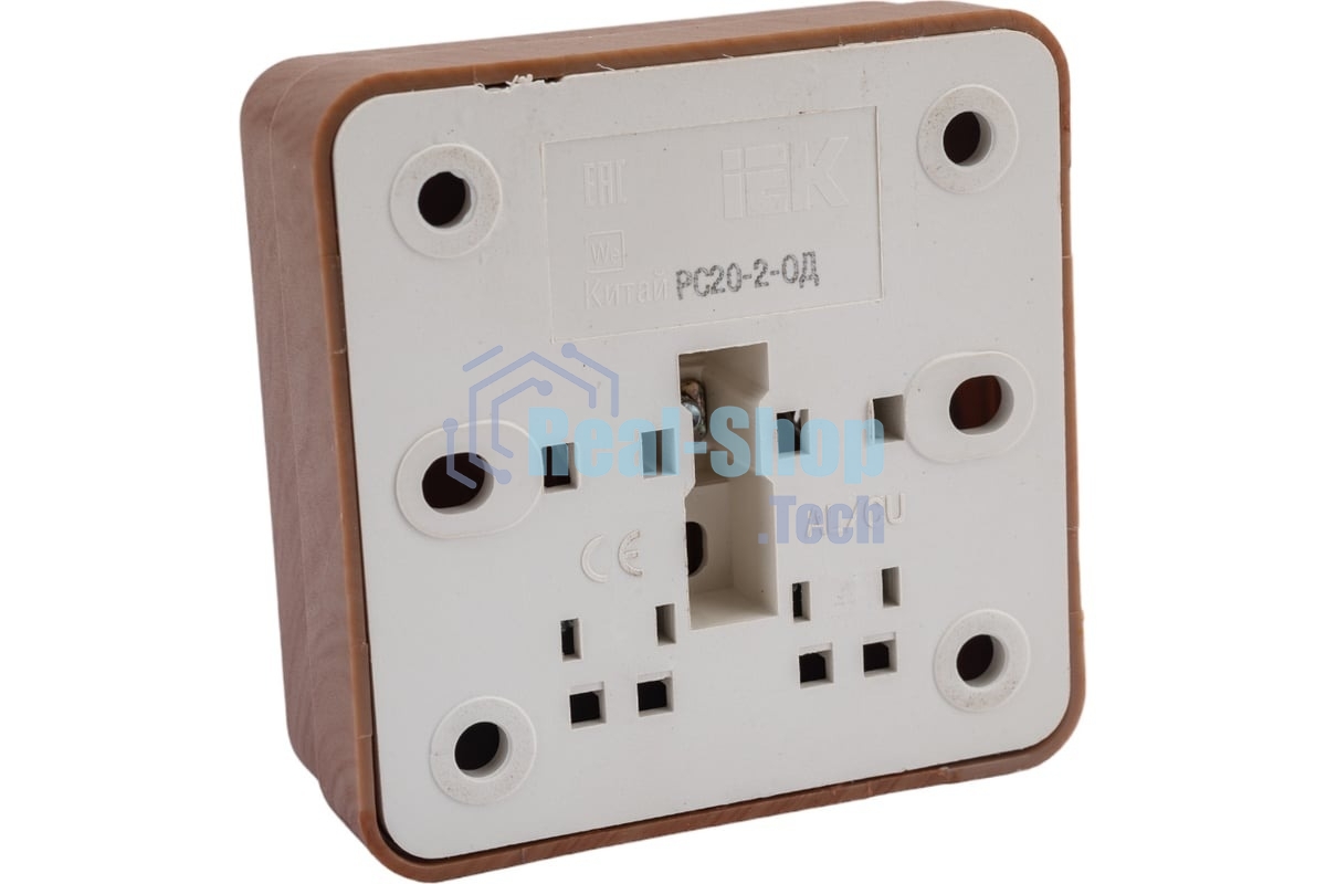 Розетка 1-м ОП Октава 10А IP20 без заземл. дуб ИЭК ERO10-K04-10-DC