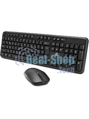 Комплект клавиатура + мышь Оклик S277W клав:черный мышь:черный USB беспроводная Multimedia (2066172)