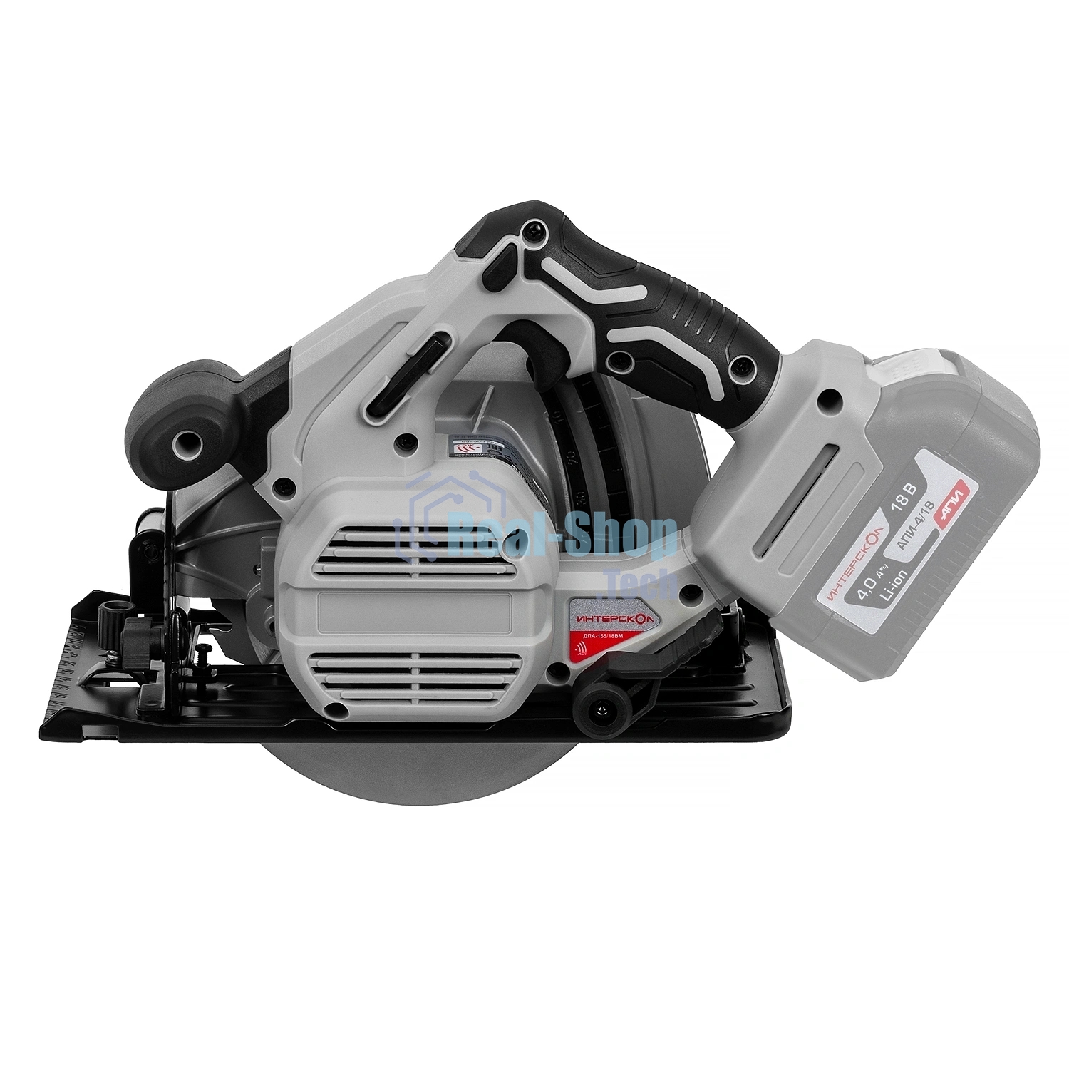 Дисковая пила бесщеточная аккумуляторная Интерскол ДПА-165/18ВМ 762.4.1.70