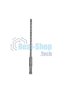 Бур по бетону Denzel цельная крестовая пластина, 6x165 мм, SDS PLUS