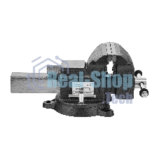 Тиски слесарные Denzel BVH-150 150 мм, поворотные, стальная направляющая, с наковальней