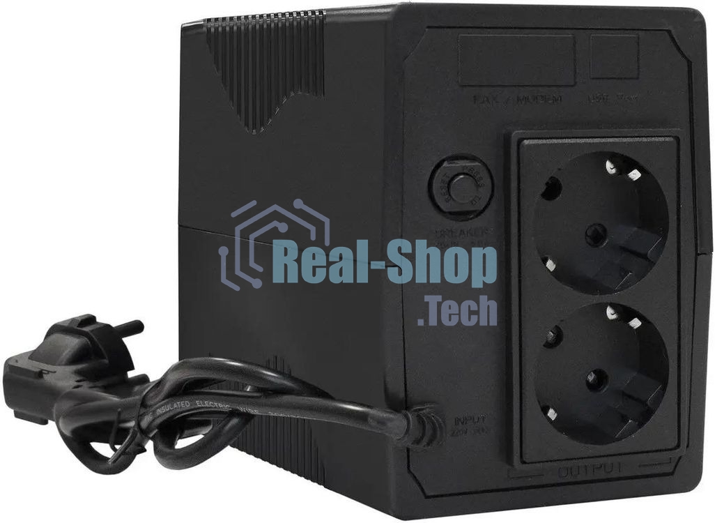 Источник бесперебойного питания ExeGate Power Smart ULB-1000.LCD.AVR.2SH / 1000 ВА / 550 Вт / 2 x CEE 7 (евророзетка)