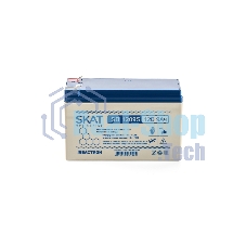 Батарея для ИБП свинцово-кислотная SKAT SB 1209S тип AGM 12V 9А·ч I зар. 2,6 А (ножевые клеммы) (8970)