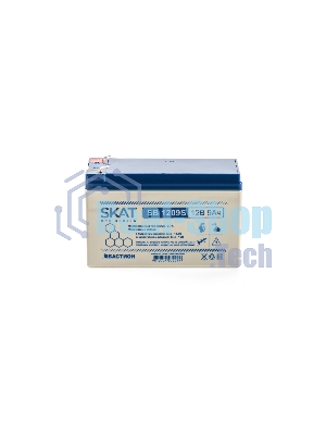Батарея для ИБП свинцово-кислотная SKAT SB 1209S тип AGM 12V 9А·ч I зар. 2,6 А (ножевые клеммы) (8970)