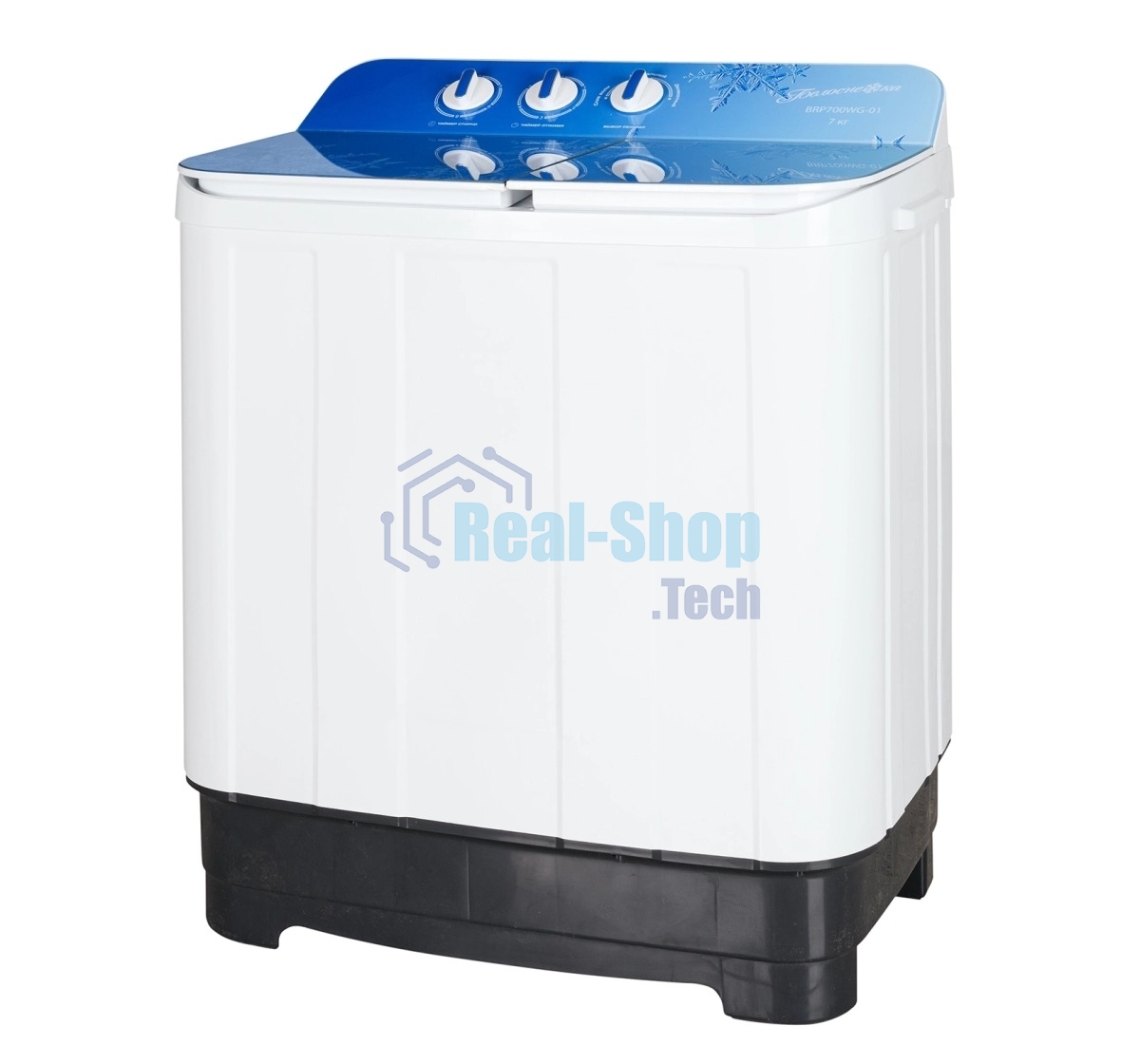 Стиральная машина Белоснежка BRP700WG-01 белая, загрузка вертикальная 7кг, 1200 об/мин., класс: A