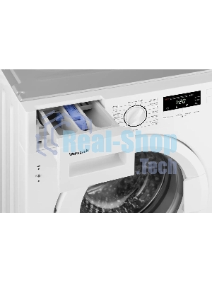 Встраиваемая стиральная машина Weissgauff WMI 6147 Inverter Steam класс:A+++, загрузка до 7кг, отжим:1400об/мин, белый