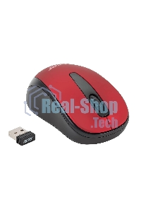 Мышь беспроводная Acer OMR136 красный, 1000 dpi, радиоканал, USB, кнопки - 3