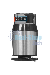 Кофемолка Centek CT-1362 (сталь) 200Вт, 60гр, стальн стакан, стальн чаша, прозрачная крышка