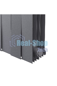 Радиатор биметаллический Royal Thermo PianoForte 500 серебристый - 12 секц.