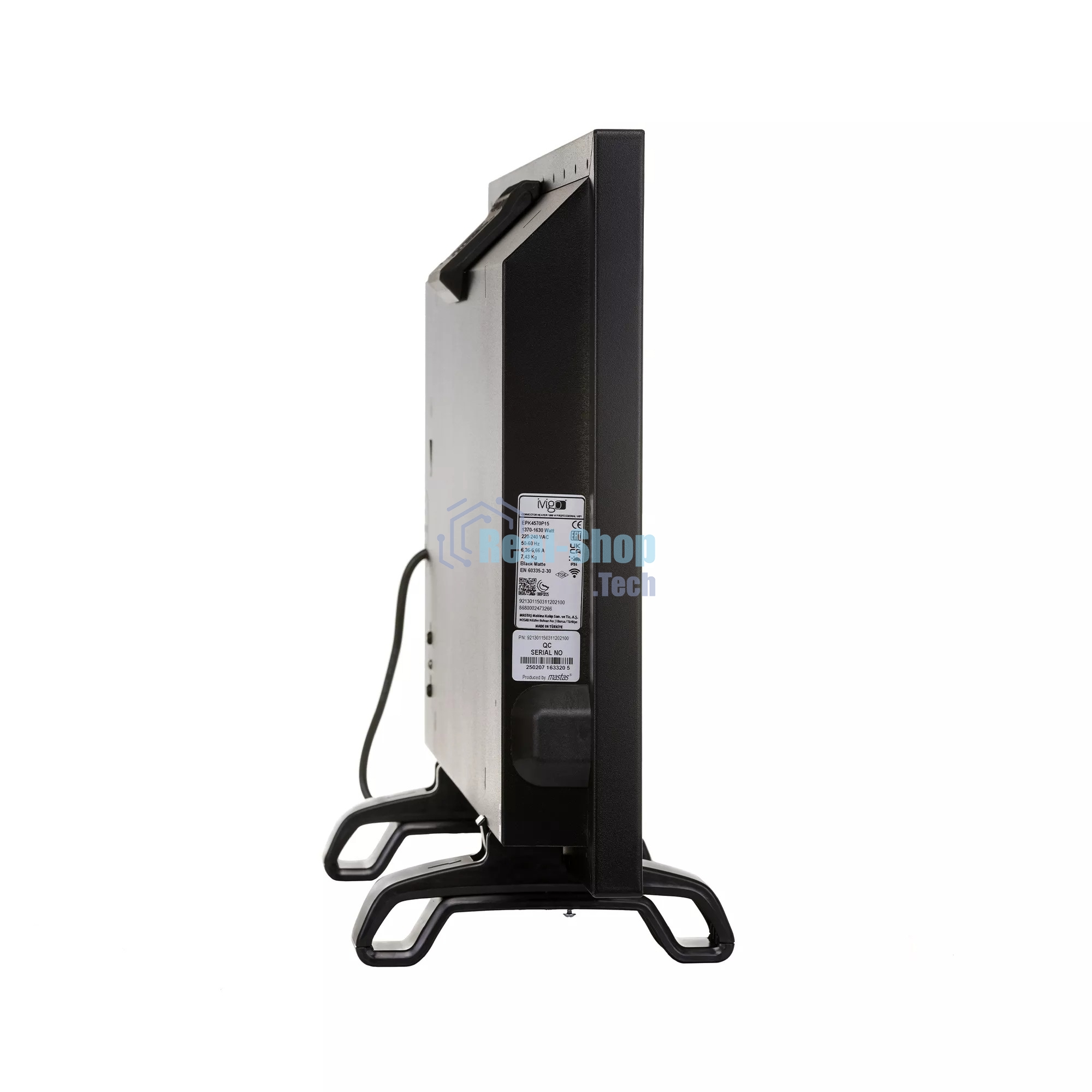 Электрический конвектор iVigo EPK4570P15 1500 Вт Черный, WI-FI