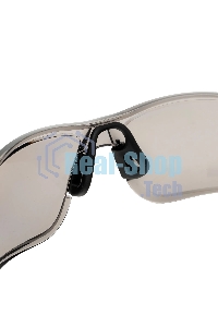 Очки защитные Denzel открытые, поликарбонатные, дымчатая линза