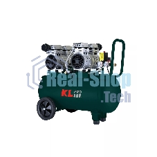 Профессиональный бесшумный воздушный компрессор KLPRO KLK50S2 (сеть, 1,5Квт, 8 бар, 262л/мин, емкость 50л)