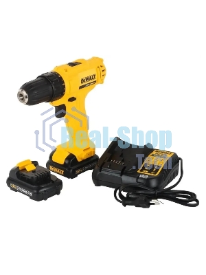 Дрель-шуруповерт DeWalt DCD700D2, 12 В, 2 Ач, 24 Нм, щеточный