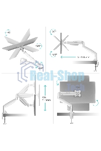 Кронштейн для мониторов ONKRON G100 белый 13