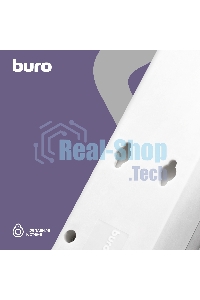 Сетевой фильтр Buro 600SH-16-5-W 5 м (6 розеток) белый (коробка)