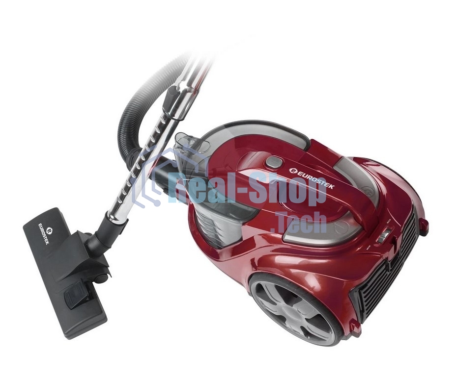 Пылесос Eurostek EVC-4514 красный, 500/2800 Вт, уборка сухая, пылесборник контейнер 3 л