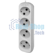 Удлинитель без заземления Defender B240 10 А, 3 м, без заземления