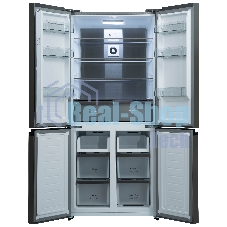 Холодильник Бирюса CD 496 TGG текстурированное бежевое стекло трехкамерный 334/162л морозилка снизу, No Frost, Side by Side