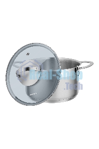 Кастрюля Maunfeld GERDA MCS25S07 из нержавеющей стали со стеклянной крышкой, 18 см, 2,5 л.