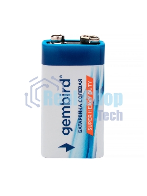 Батарейка солевая Gembird Gb-6F22-1F, тип Крона(6F22), 1шт, пленка, 9 В