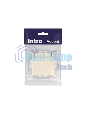 Розетка Intro Accent 6-203-02 2P+E Schuko с крышкой 16А-250В IP20 СУ сл.кость Б0063716