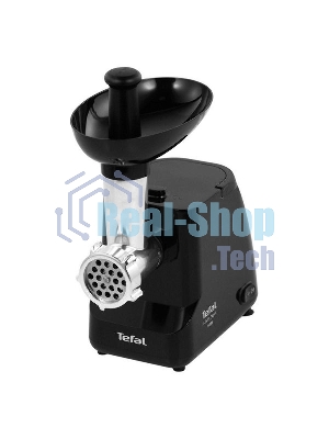 Мясорубка электрическая Tefal NE111832 черный, 1400 Вт, 1.7 кг/мин, реверс, насадки - 3