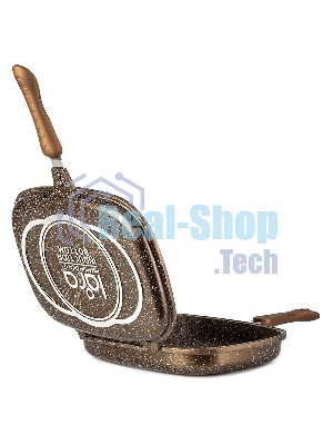 Сковорода-гриль Lara LR02-221 30 см, с крышкой, антипригарное покрытие