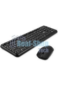 Комплект клавиатура + мышь Оклик S277W клав:черный мышь:черный USB беспроводная Multimedia (2066172)