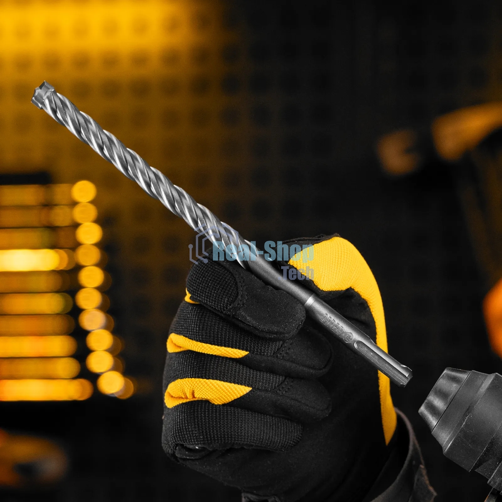 Бур по бетону Denzel цельная крестовая пластина, 12x215 мм, SDS PLUS