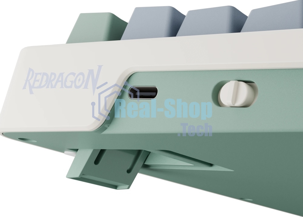 Клавиатура Redragon Ucal Pro гибридная, USB Type-A, Bluetooth, радиоканал, бежевый