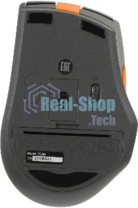 Мышь беспроводная A4Tech Fstyler FG30S серый/оранжевый, 2000 dpi, радиоканал, USB, кнопки - 6